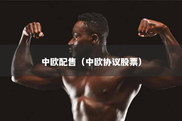 详细阅读:中欧配售(中欧协议股票) 中欧配售(中欧协议股票)